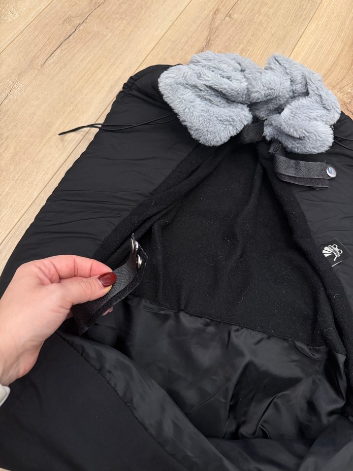 Gri Bebek arabası battaniyesi - Görsel 3