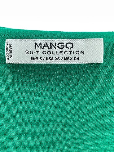 s Beden yeşil Renk Mango Bluz %70 İndirimli.