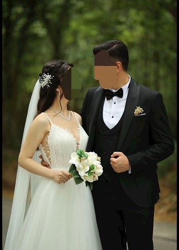 Modern Klasik Beyaz  Helen Model Gelinlik - Görsel 6