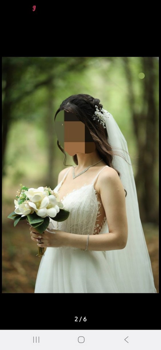 Modern Klasik Beyaz  Helen Model Gelinlik - Görsel 2