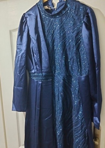 parlement mavisi elbise - Görsel 3