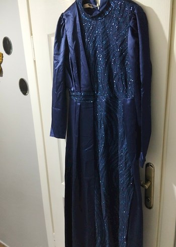 parlement mavisi elbise - Görsel 4