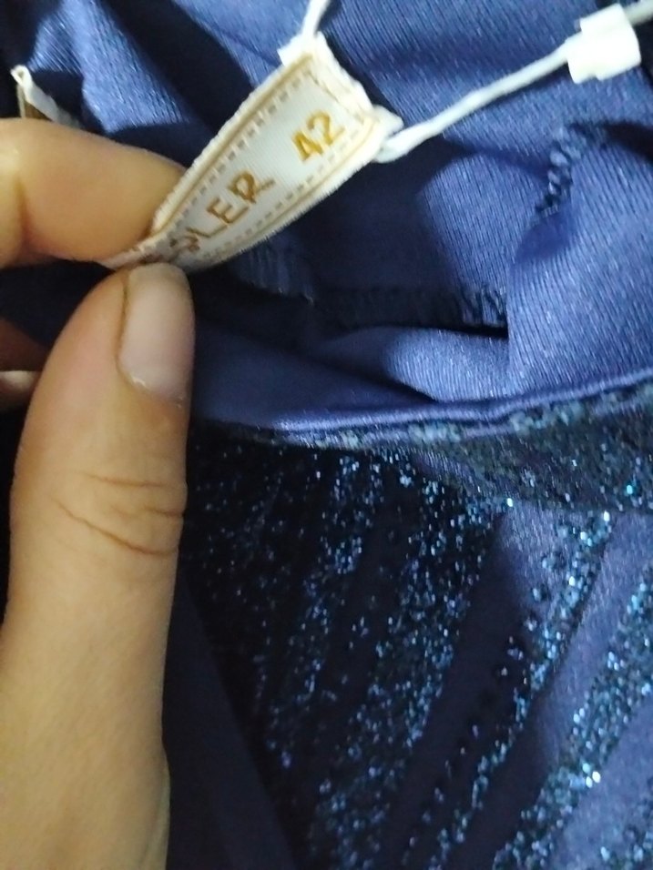 parlement mavisi elbise - Görsel 5