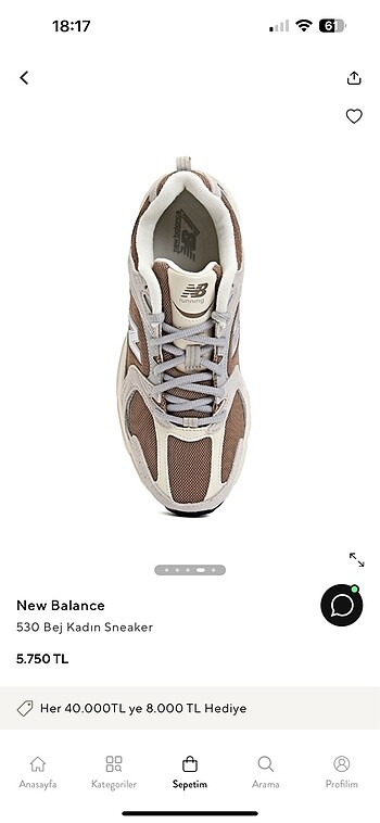 37,5 Beden New balance 530