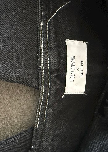 Kadın Gri Kot Pantolon Tokalı Normal Boy - Görsel 3