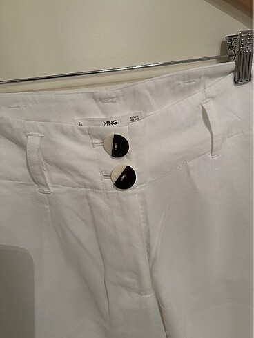 Mango beyaz kumaş pantolon