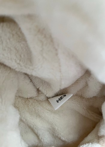 Kapüşonlu Erkek Çocuk Bej Kürklü Mont - Görsel 2