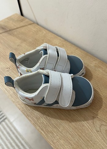 Erkek Bebek İlk Adım Beyaz Gri Spor Ayakkabı - Görsel 2