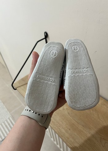 Erkek Bebek İlk Adım Beyaz Gri Spor Ayakkabı - Görsel 4