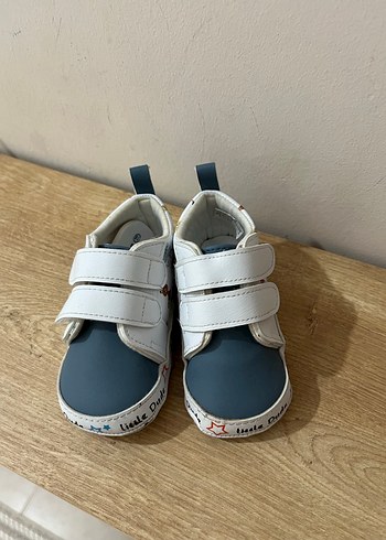 Erkek Bebek İlk Adım Beyaz Gri Spor Ayakkabı - Görsel 3