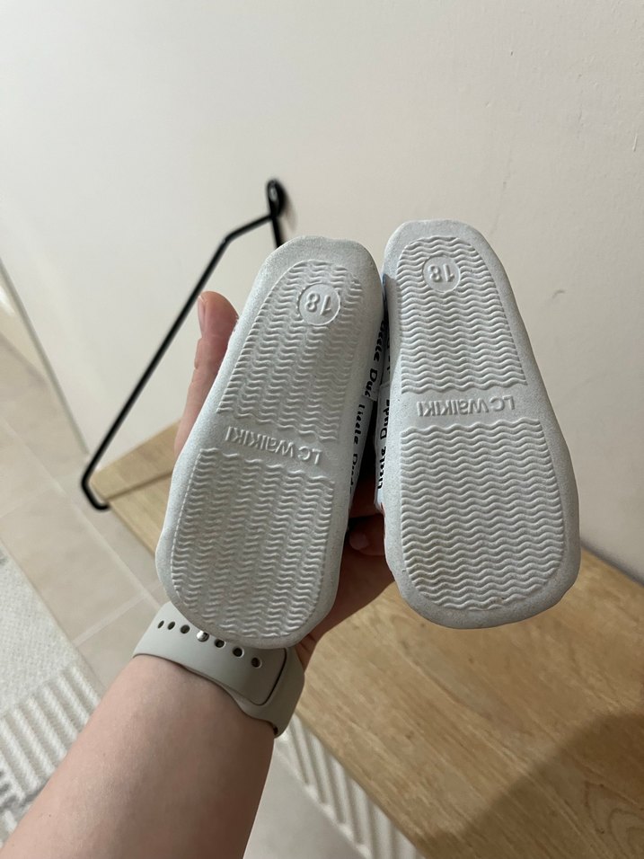 Erkek Bebek İlk Adım Beyaz Gri Spor Ayakkabı - Görsel 4