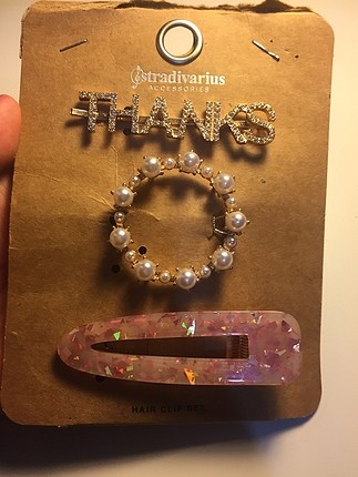 Stradivarius 3lü saç tokası
