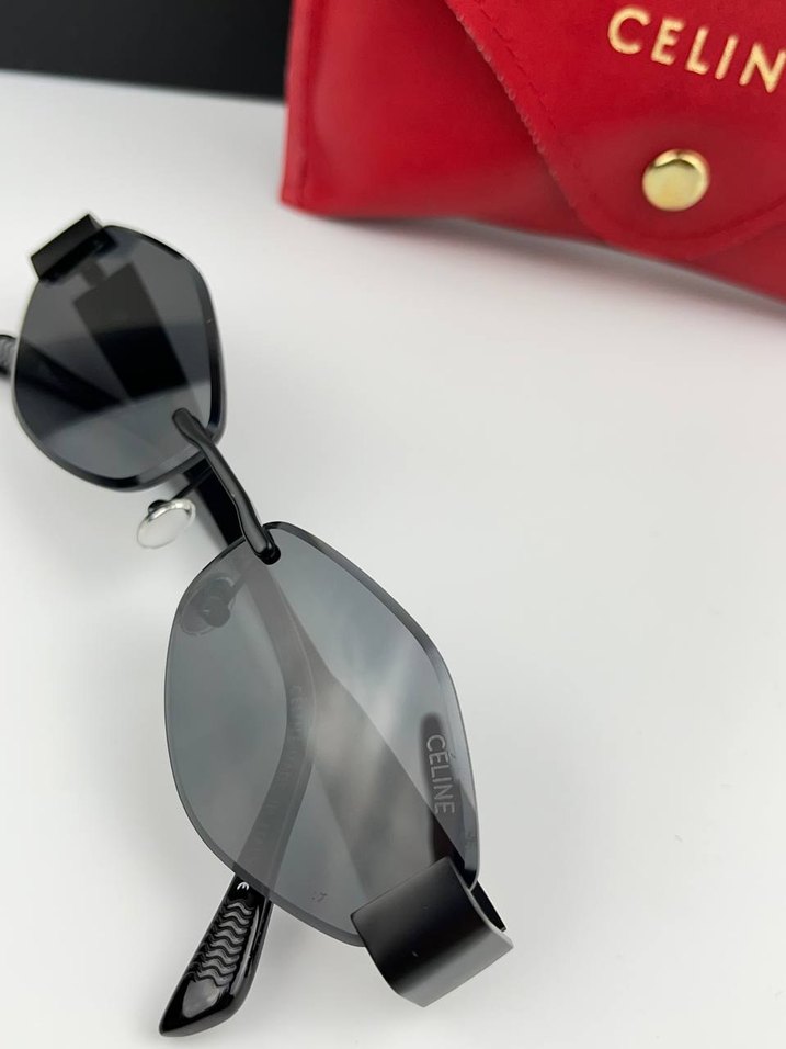 Celine Parlak Kırmızı  Güneş Gözlüğü - Görsel 3