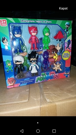 6 li pjmasks seti
