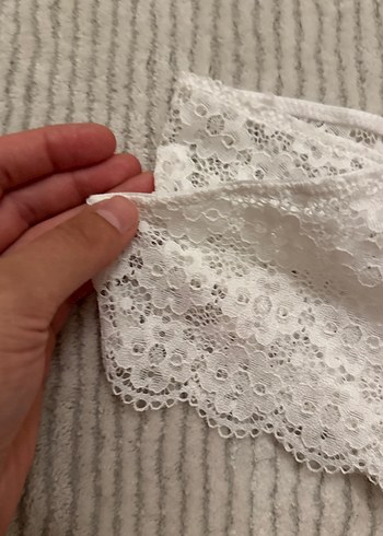 xs Beden Beyaz Nakışlı Bohem Bralet