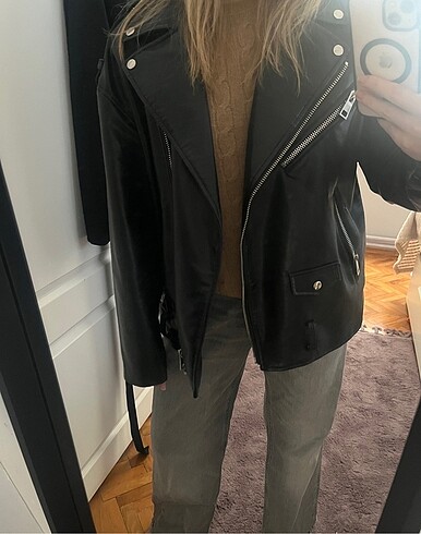 s Beden Zara deri ceket oversized
