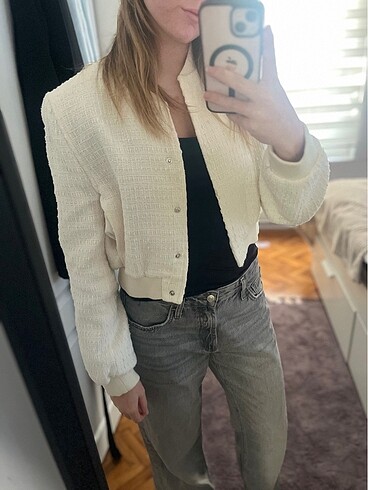s Beden Zara krem rengi ceket