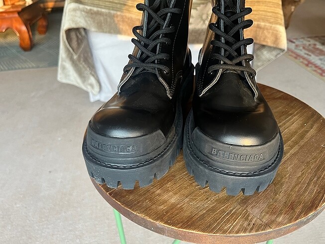 39 Beden siyah Renk Balenciaga military style ankle boots