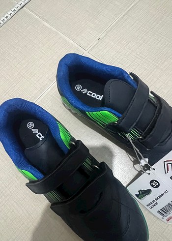 Cool Club Erkek Çocuk Mavi Baskılı Cırt Cırtlı Spor Ayakkabı