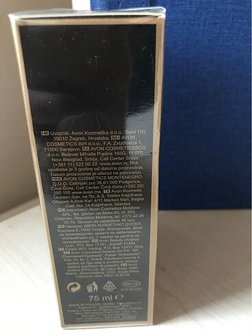 Beden AVON PREMIERE LUXE FOR MEN 75 ml