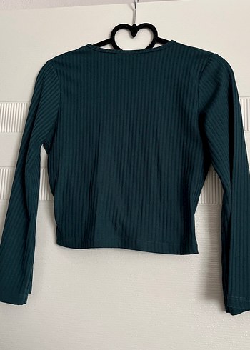 Lacivert Piliseli V Yaka Bluz - Görsel 2