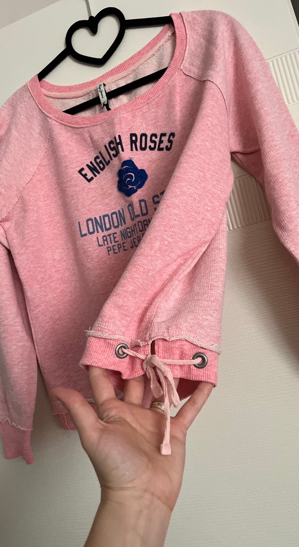 Pembe Baskılı Rahat Kesim Sweatshirt - Görsel 2