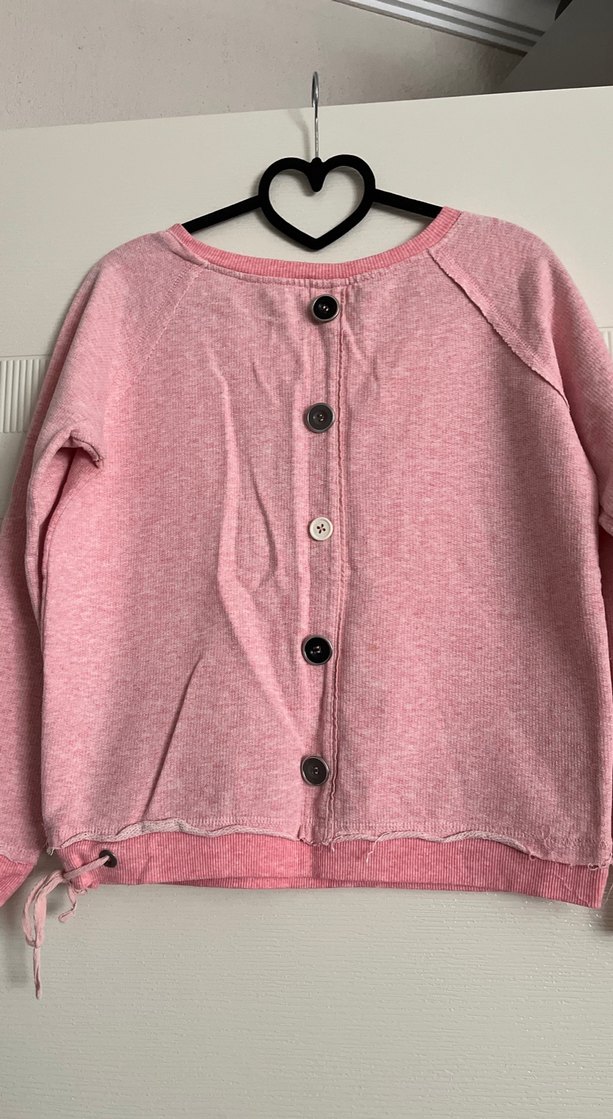 Pembe Baskılı Rahat Kesim Sweatshirt - Görsel 3