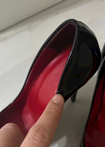 Parlak Siyah Stiletto - Görsel 5