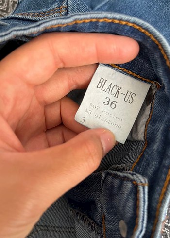 36 Beden mavi Renk Kadın Mavi Regular Fit Denim Kot Pantolon