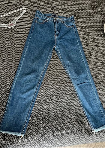 Kadın Mavi Regular Fit Denim Kot Pantolon