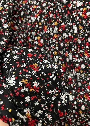 Çiçek desenli uzun elbise - Görsel 3