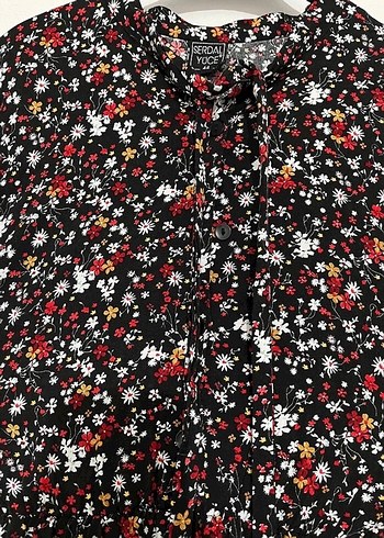 Çiçek desenli uzun elbise - Görsel 4