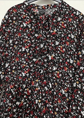 Çiçek desenli uzun elbise - Görsel 2