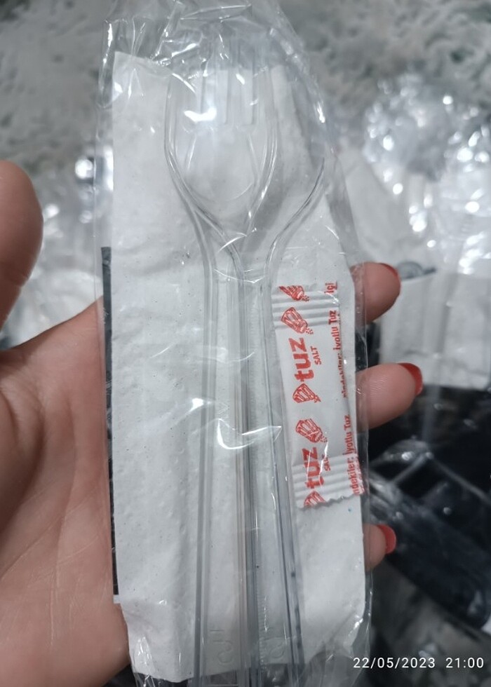 Plastik çatal kaşık - Görsel 3