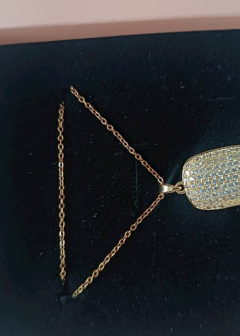 Zincir Detaylı Mini Altın Kolye - Görsel 2