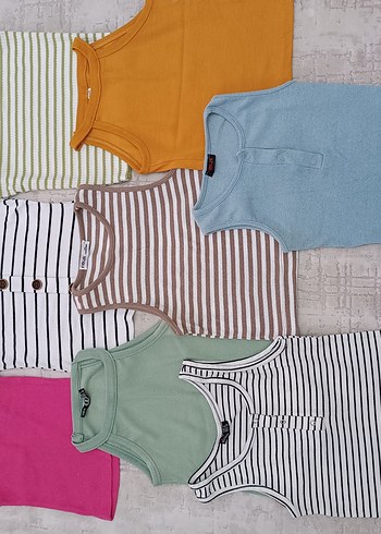 Kadın Pamuklu Mini Atletler - Çok Renkli - Görsel 3