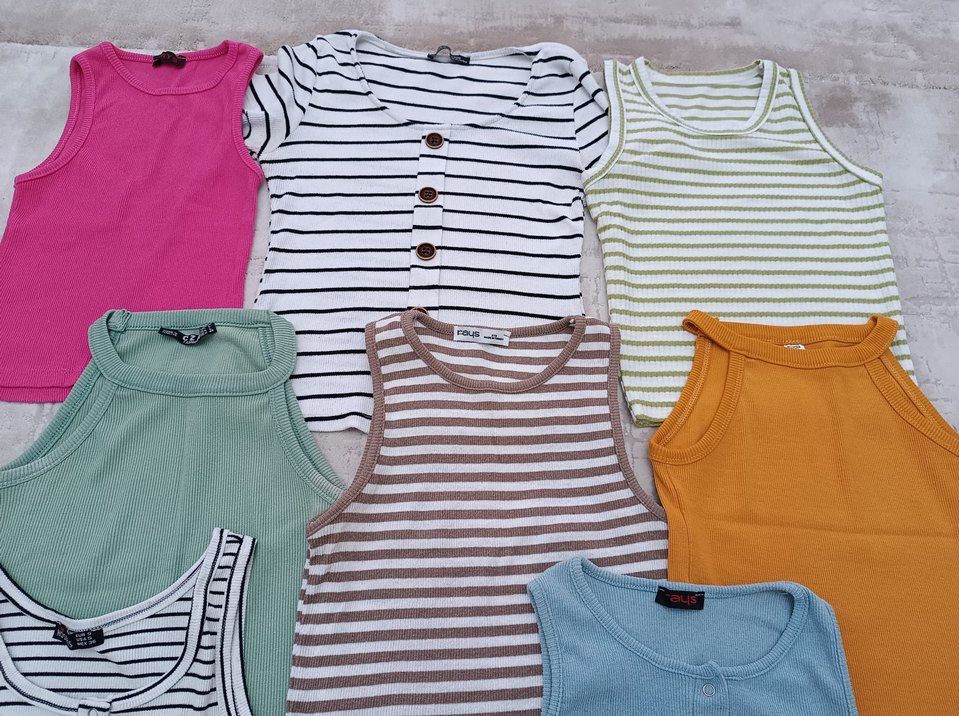 Kadın Pamuklu Mini Atletler - Çok Renkli - Görsel 2