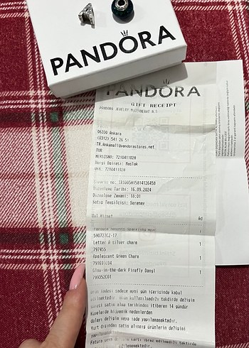 Pandora Pandora Orijinal A Harf Charm