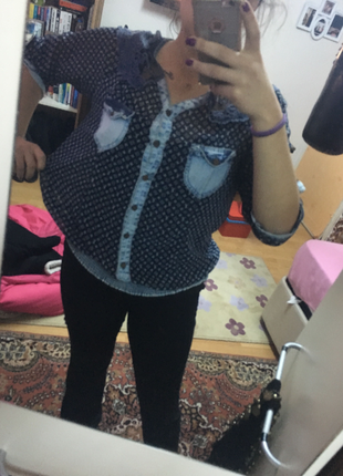 Transparan büyük beden gömlek