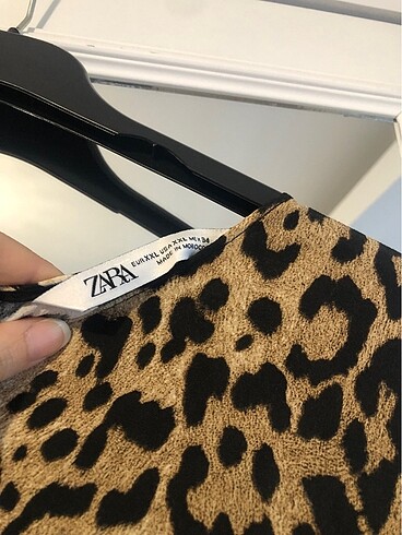 xl Beden Zara leopar elbise