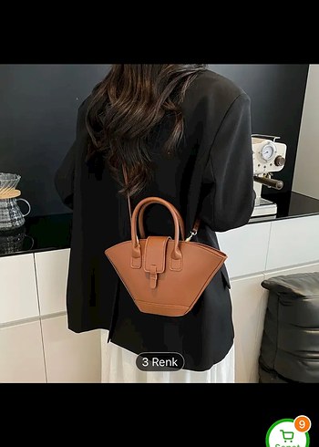 Zara Kahverengi Deri Kadın El Çantası, omuz çapraz çanta