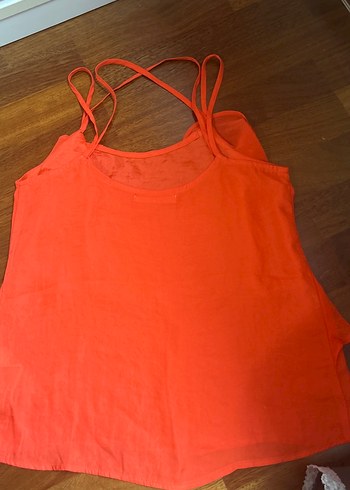 Kırmızı V Yaka Volanlı Bluz - Görsel 2