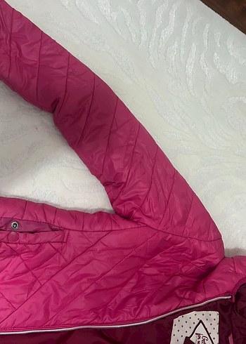 Kadın Parlak Pembe Fermuarlı Mont - Görsel 2