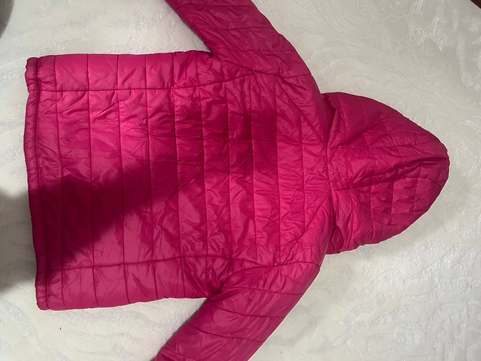 Kadın Parlak Pembe Fermuarlı Mont - Görsel 3