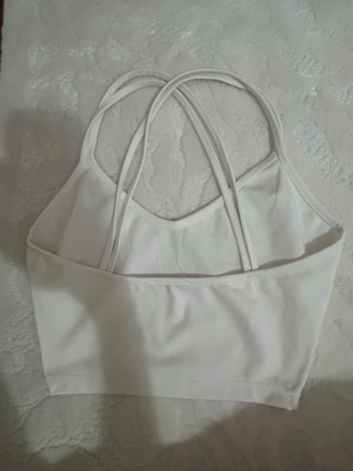 Beyaz İnce Askılı Kadın Bralet - Görsel 2