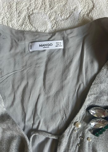 Gri nakışlı elbise - Görsel 2