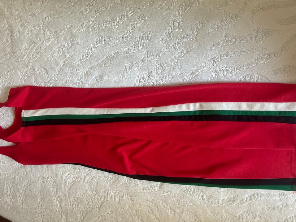 Kırmızı Spor Tarzı Uzun Kadın Elbise - Görsel 4