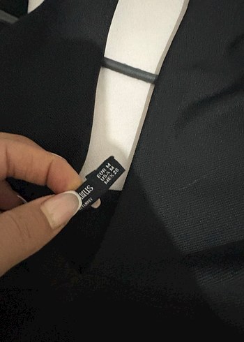 Siyah V Yaka Strappy Bustier - Görsel 2