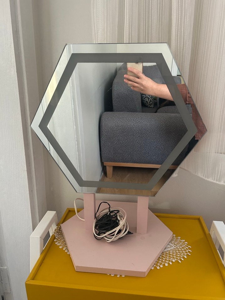 LED Işıklı Masaüstü Ayna - Görsel 2