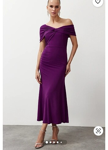 Mor Abiye elbise - Görsel 2